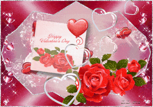 Анимационные гифки с Днём святого Валентина на 14 февраля